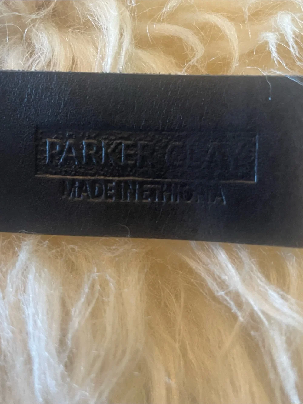 Parker Clay Premium Golden Leather Dog Leash - Coupler